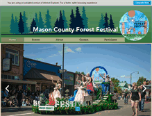 Tablet Screenshot of masoncountyforestfestival.org